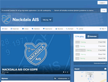 Tablet Screenshot of nackdalafotboll.se